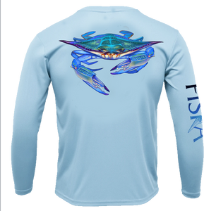 Blue Crab Long-Sleeve Dry-Fit Shirt