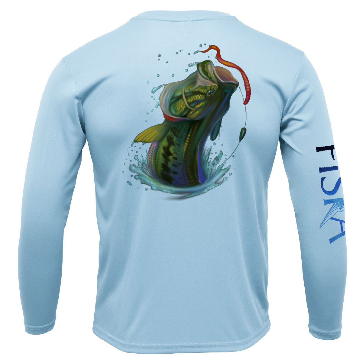 Blue UV Summer Bass Fishing Shirt Jersey Quick Dry – Outdoor Good