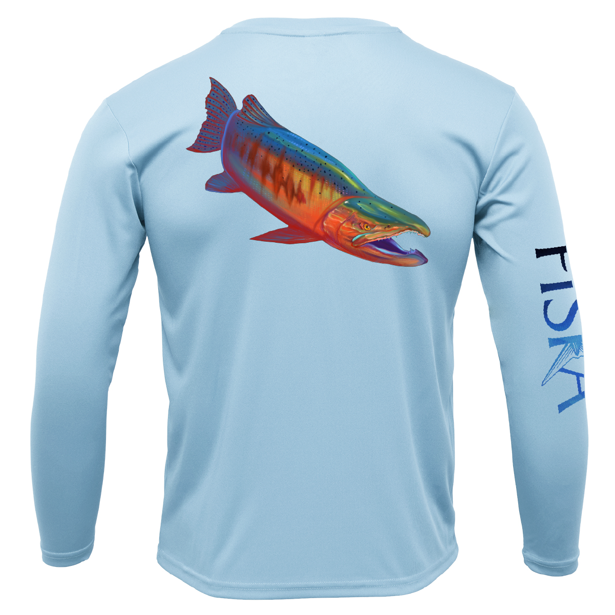 Youth Salmon Long-Sleeve Dry-Fit Shirt – FiskaWear