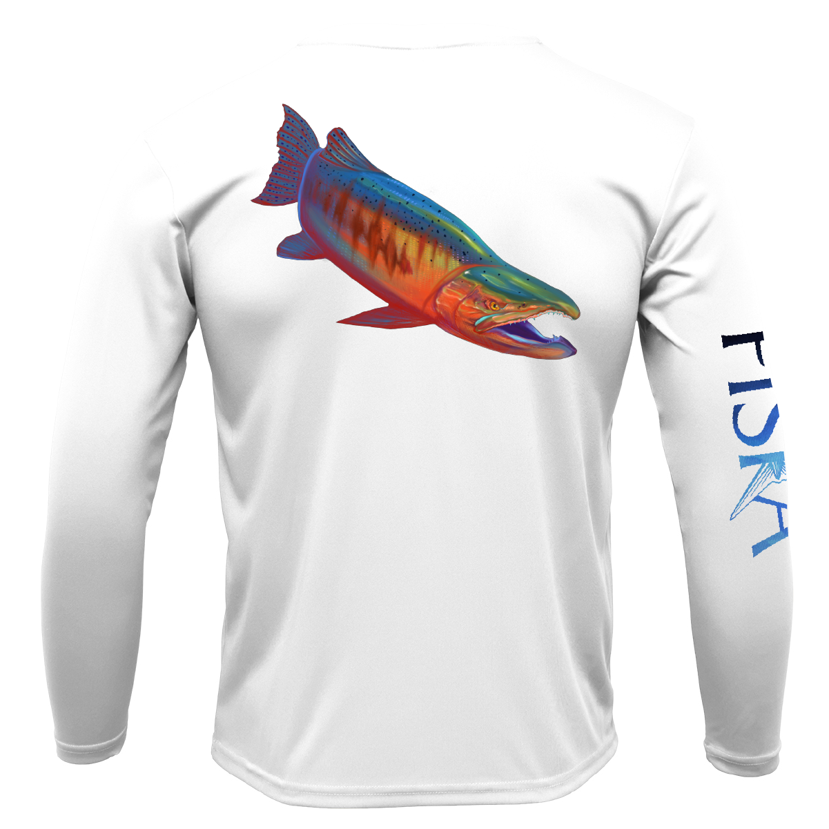 Youth Salmon Long-Sleeve Dry-Fit Shirt