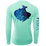 Flounder Long-Sleeve Dry-Fit Shirt